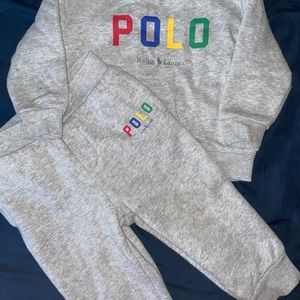 Baby boys polo jogger set